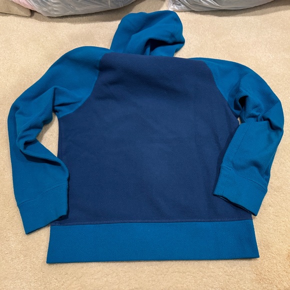 The north face fleece hoodie, kids, 7/8, blue - Picture 3 of 3